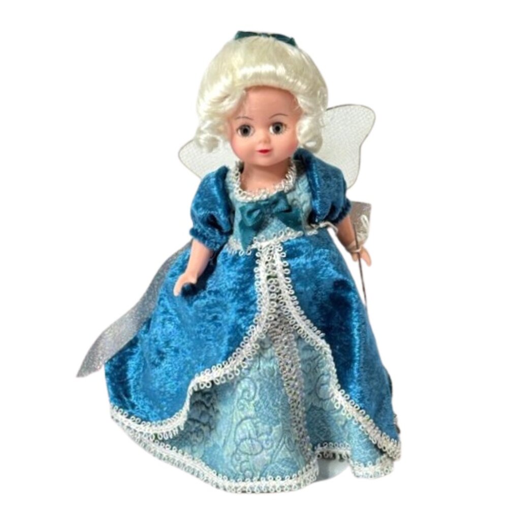 Madame Alexander restrung 8" Fairy Godmother Cinderella doll with stand.